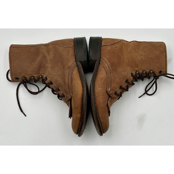 Laredo Boots Kiltie Fringe Womens 7M Lace-Up Roper Brown Leather USA Made - Picture 6 of 10